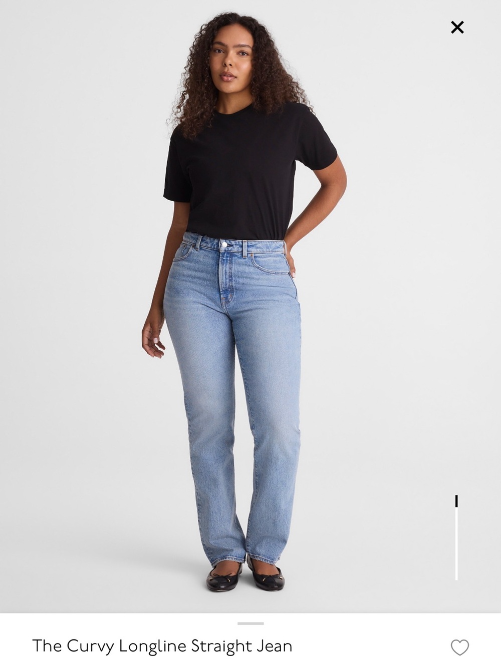 Madewell Curvy Longline Straight Jeans